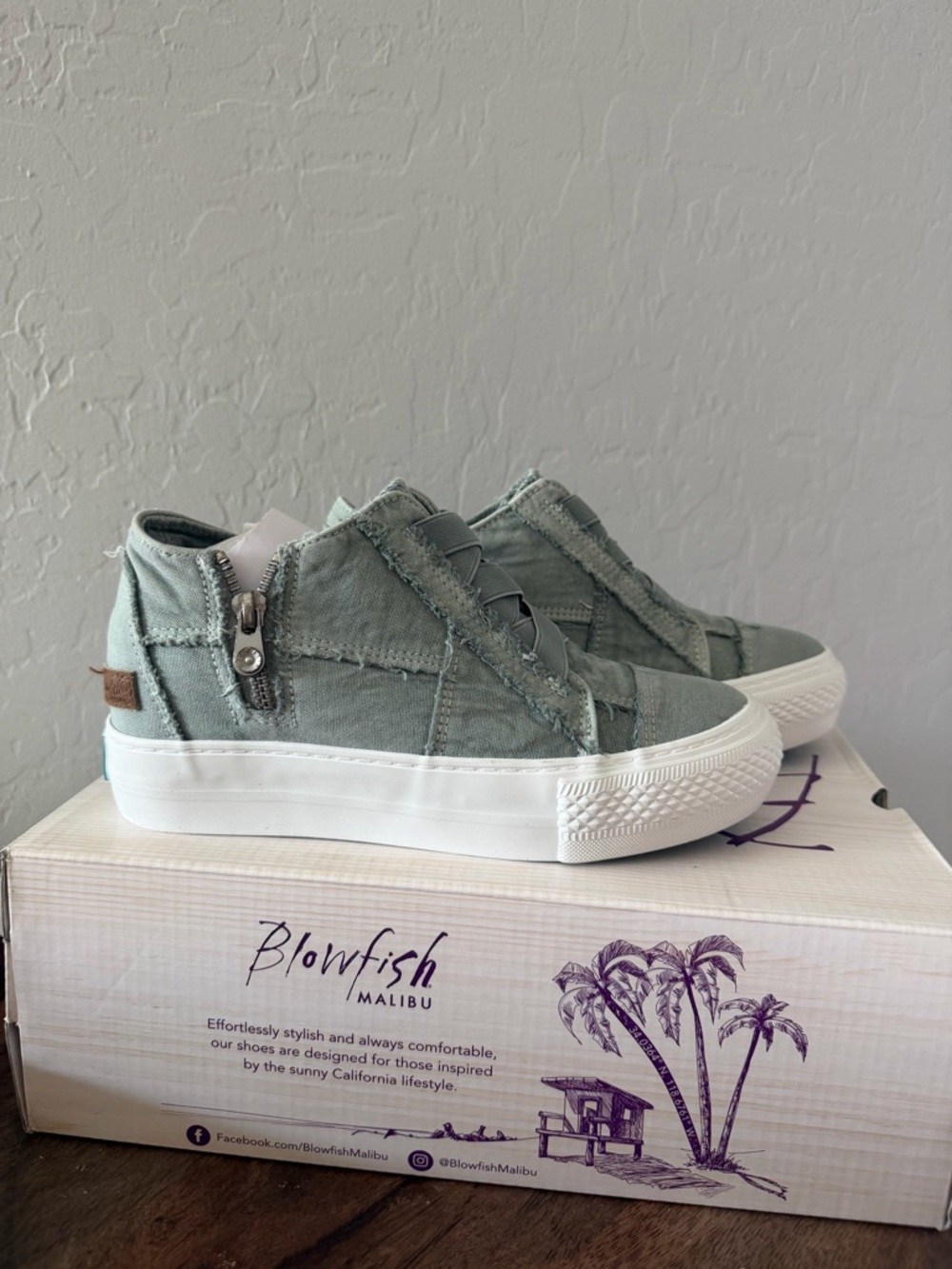 Blowfish Sage Green Slip-On Sneakers - Picture 3 of 3